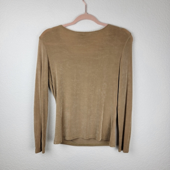 Double D Ranch Long Sleeve Shirt Camel Tan Extra Small - Picture 4 of 7